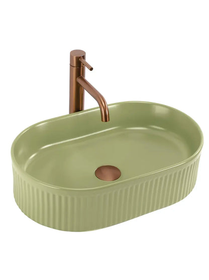 Aufsatzwaschbecken Vanda Pistacchio Matt 49x31cm