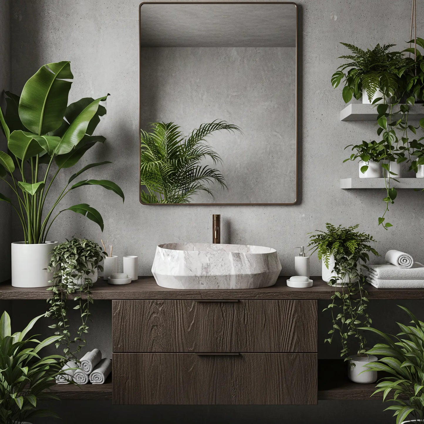 Aufsatzwaschbecken Zoe Rock 55x35,5cm