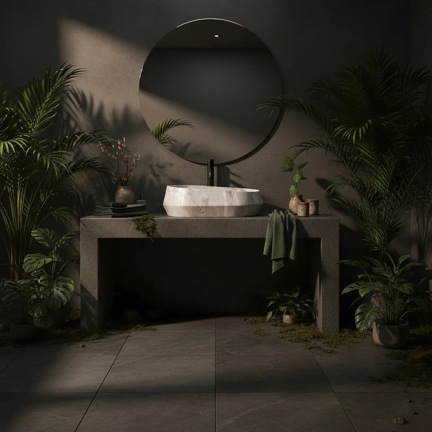 Aufsatzwaschbecken Zoe Rock 55x35,5cm