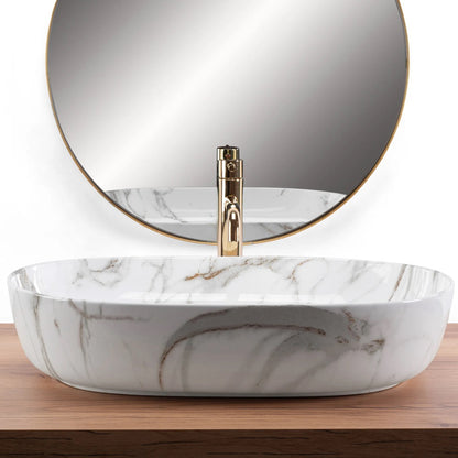 Aufsatzwaschbecken Cleo Shiny Aiax 60,5x41cm