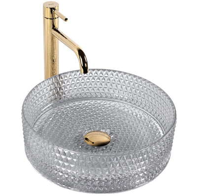 Aufsatzwaschbecken Cristal Grey ∅ 35,5cm