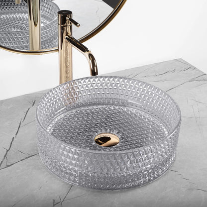 Aufsatzwaschbecken Cristal Grey ∅ 35,5cm