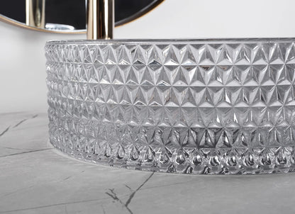Aufsatzwaschbecken Cristal Grey ∅ 35,5cm
