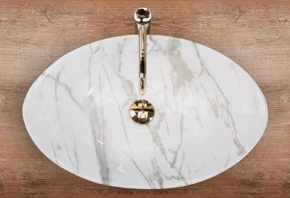 Waschbecken Wendy Shiny Marmor 59x38cm