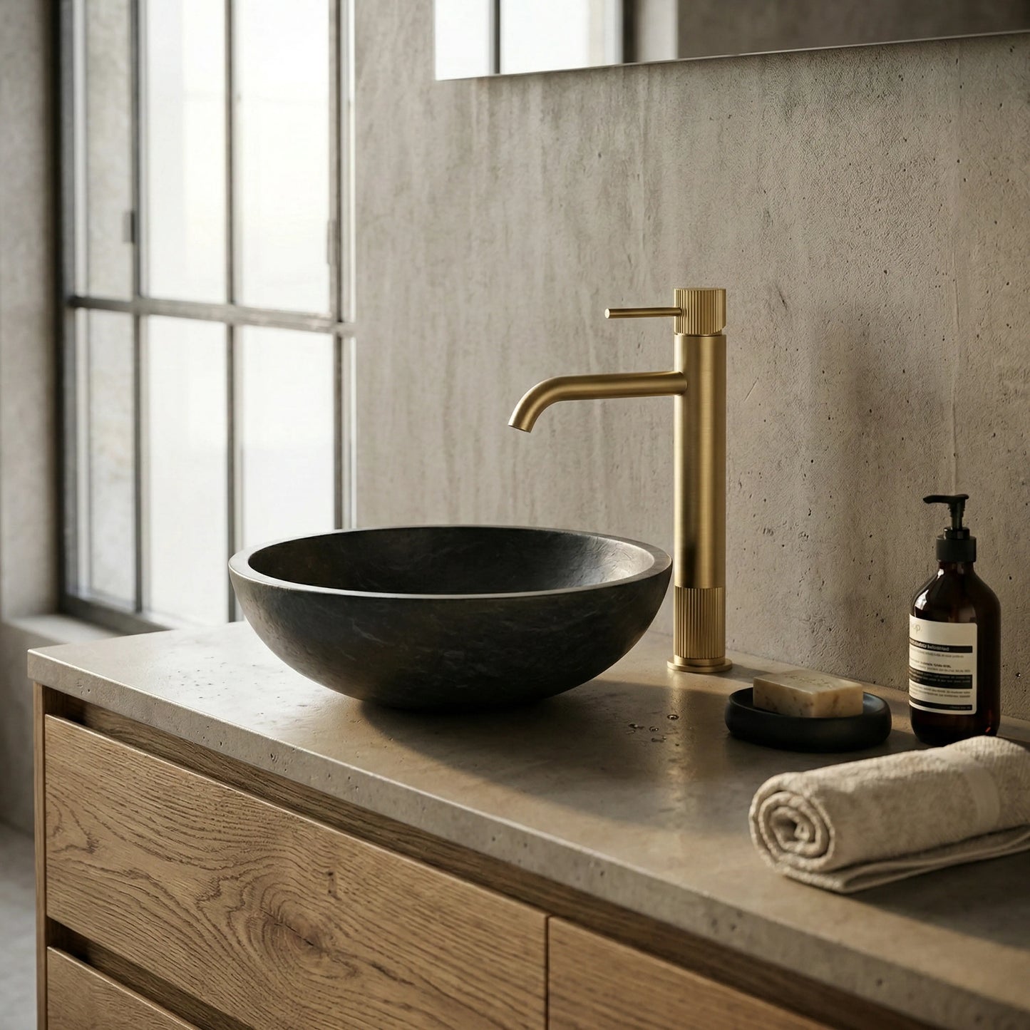 Armatur Lungo Stripe Gold Matt
