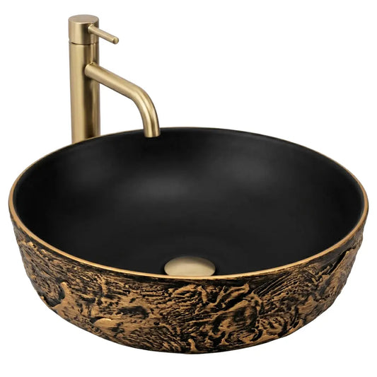 Aufsatzwaschbecken Babilon Gold Ø42cm