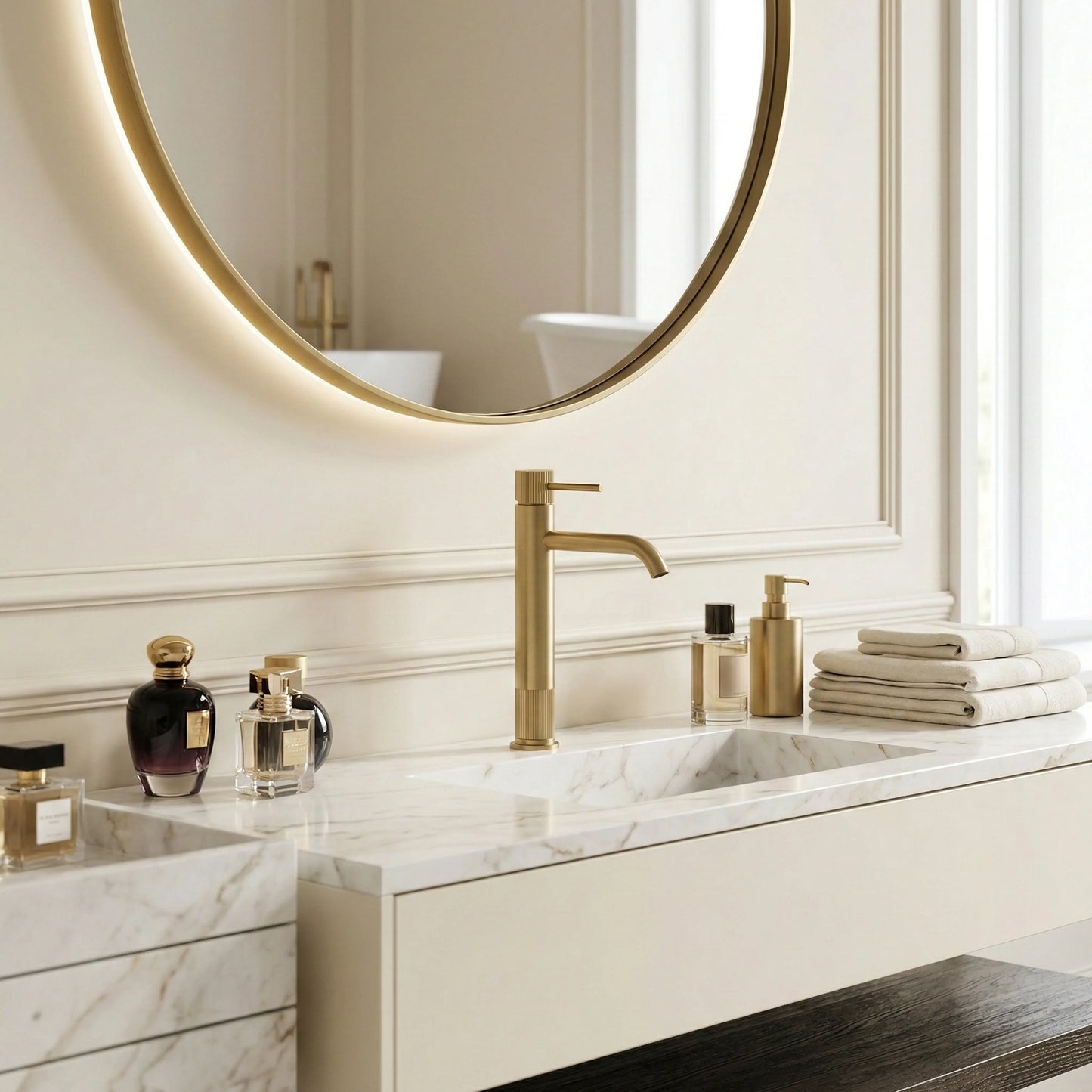 Armatur Lungo Stripe Gold Matt