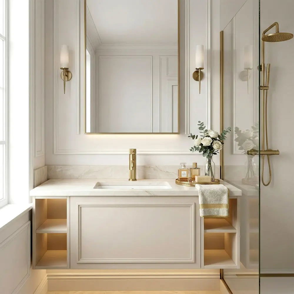 Armatur Lungo Stripe Gold Matt Low