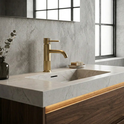 Armatur Lungo Stripe Gold Matt Low