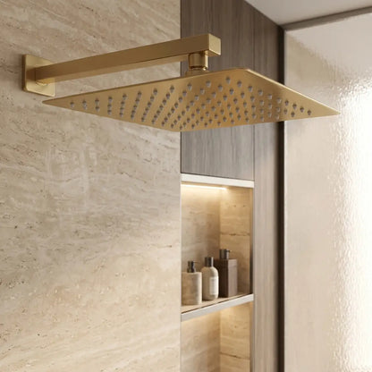 Quadratische Regendusche JS-P015BG 30cm Gold Matt