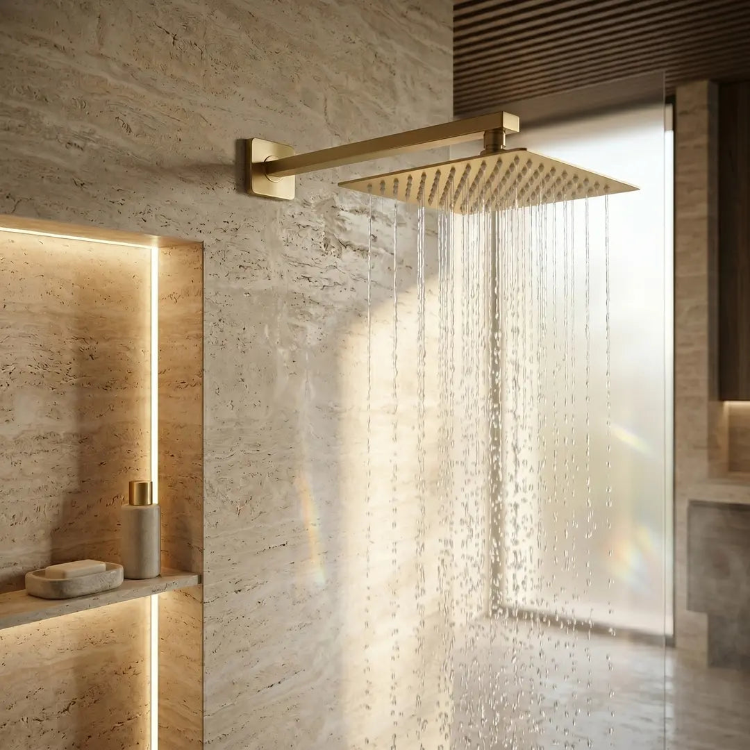Quadratische Regendusche JS-P015BG 30cm Gold Matt