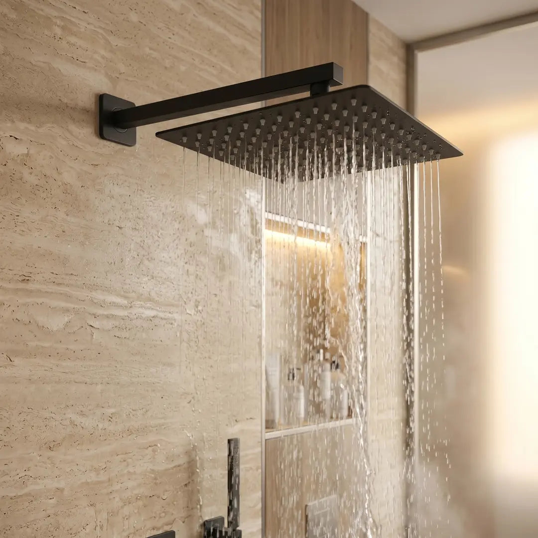 Quadratische Regendusche REA JS-P015B 30cm Schwarz