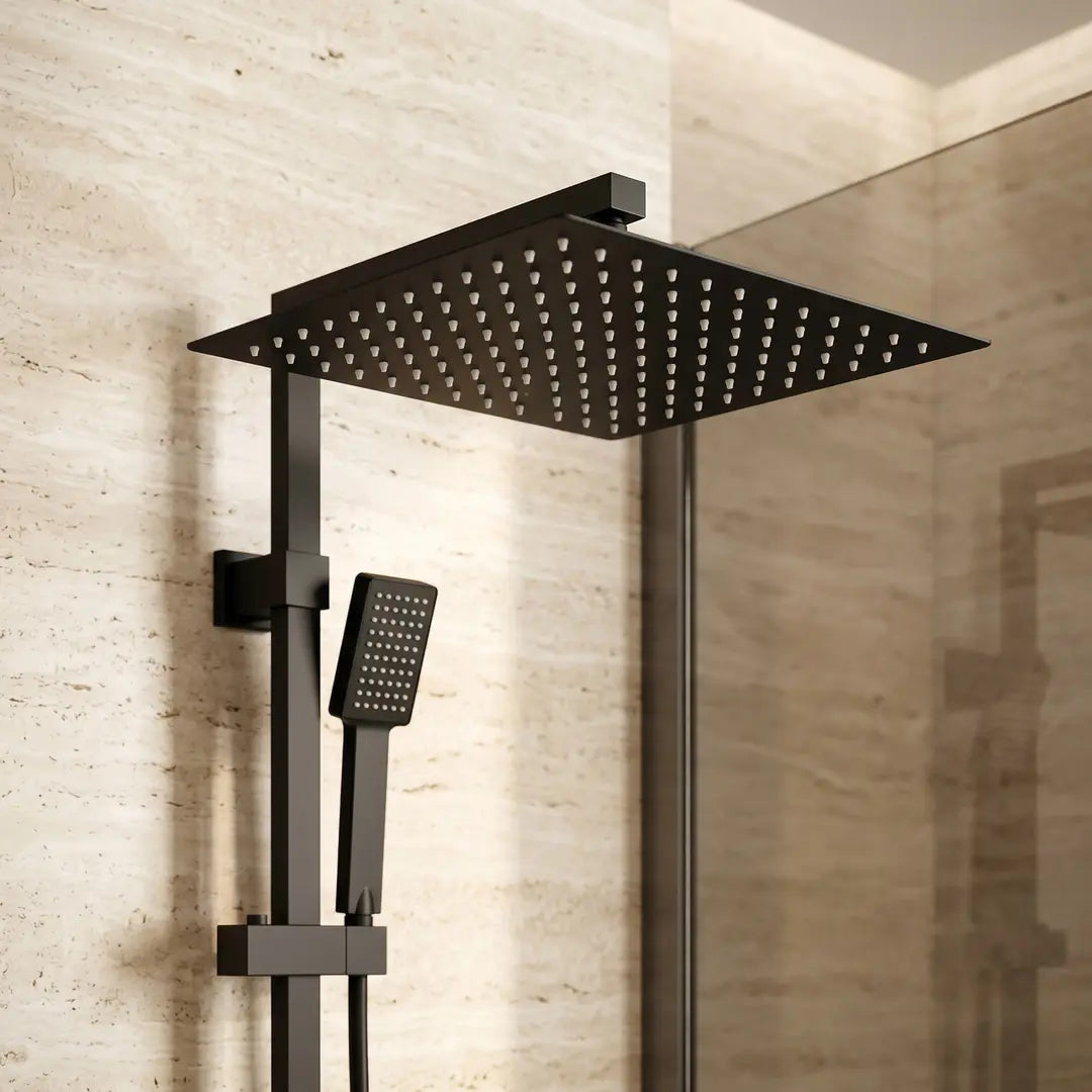Quadratische Regendusche REA JS-P015B 30cm Schwarz