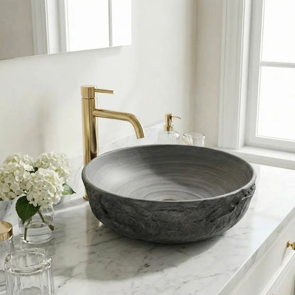 Aufsatzwaschbecken Babilon Silver Ø42cm