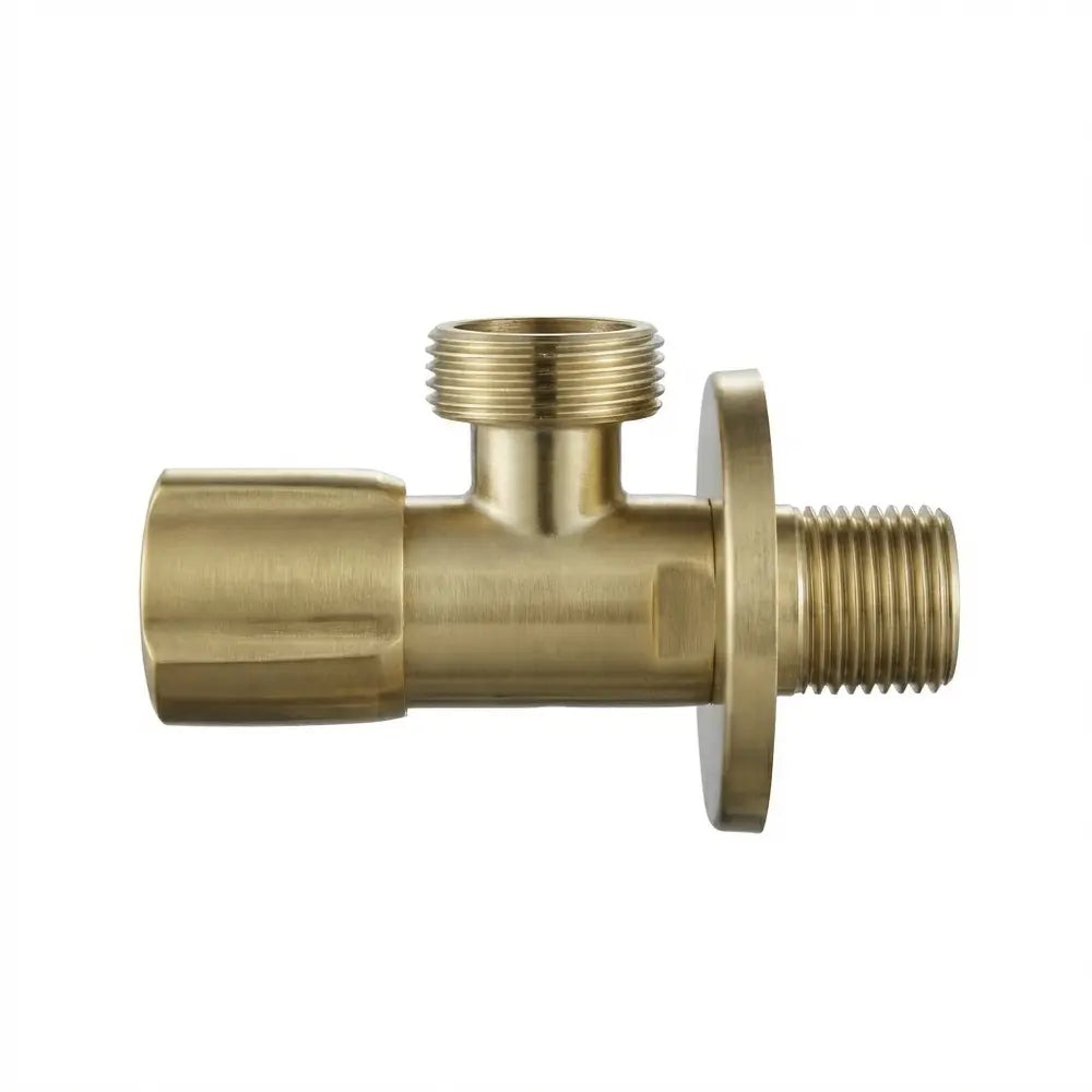 Eckventil 1/2 × 3/4 Zoll Gold Matt