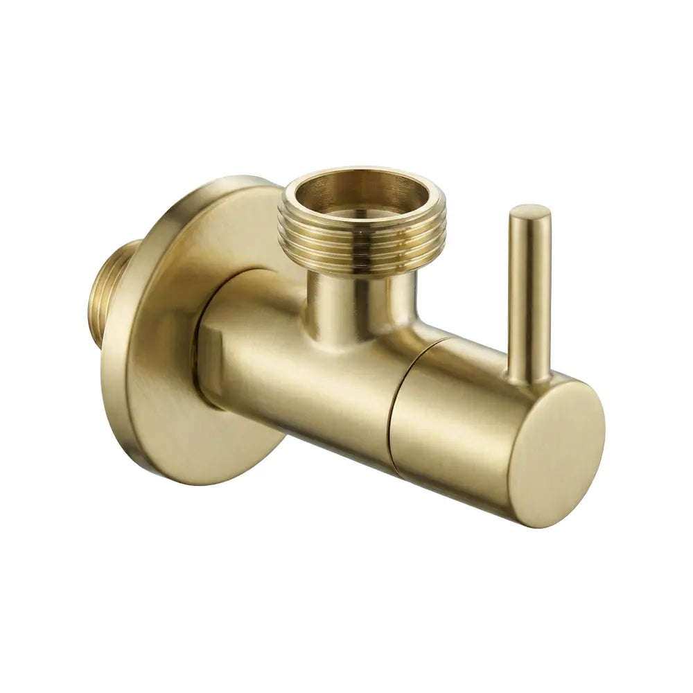 Eckventil 1/2 × 3/4 Zoll Gold Matt