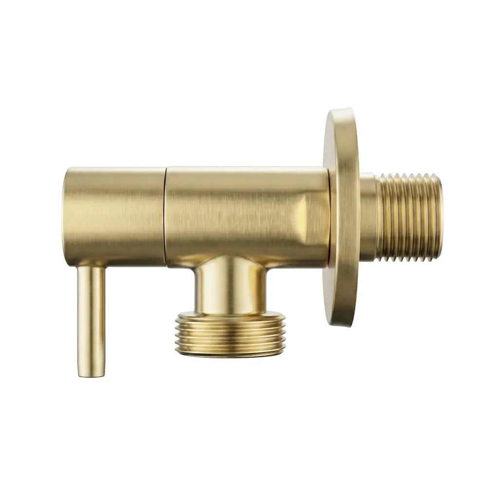 Eckventil 1/2 × 3/4 Zoll Gold Matt