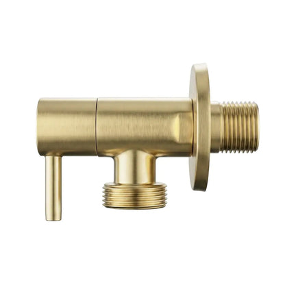 Eckventil 1/2 × 3/4 Zoll Gold Matt