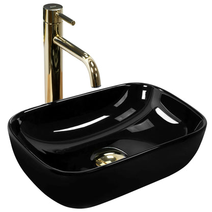 Aufsatzwaschbecken Belinda Mini Black 37x25,5cm
