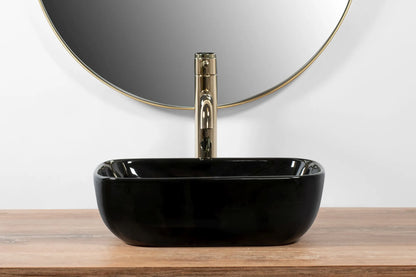 Aufsatzwaschbecken Belinda Mini Black 37x25,5cm