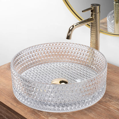 Aufsatzwaschbecken Cristal White ∅ 35,5cm