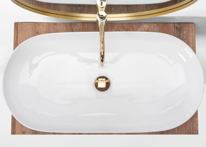 Aufsatzwaschbecken Cleo Weiß 81x41cm