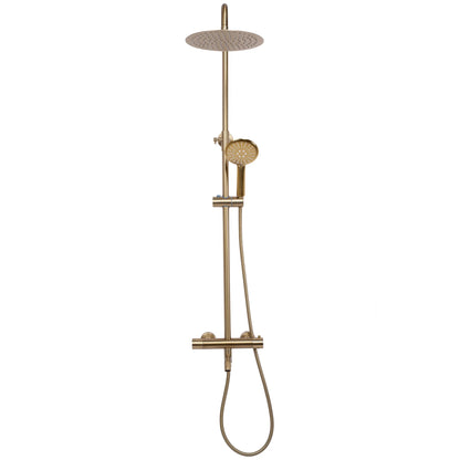 20% Rabatt! Dusche mit Wannenauslauf Lungo Gold Matt (mit Thermostat)