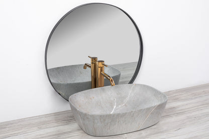 Aufsatzwaschbecken Freja Grau 51x39,5cm