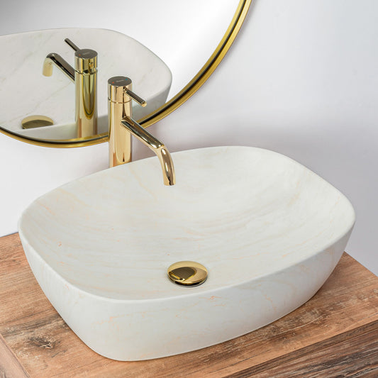 Aufsatzwaschbecken Freja Ivory 51x39,5cm