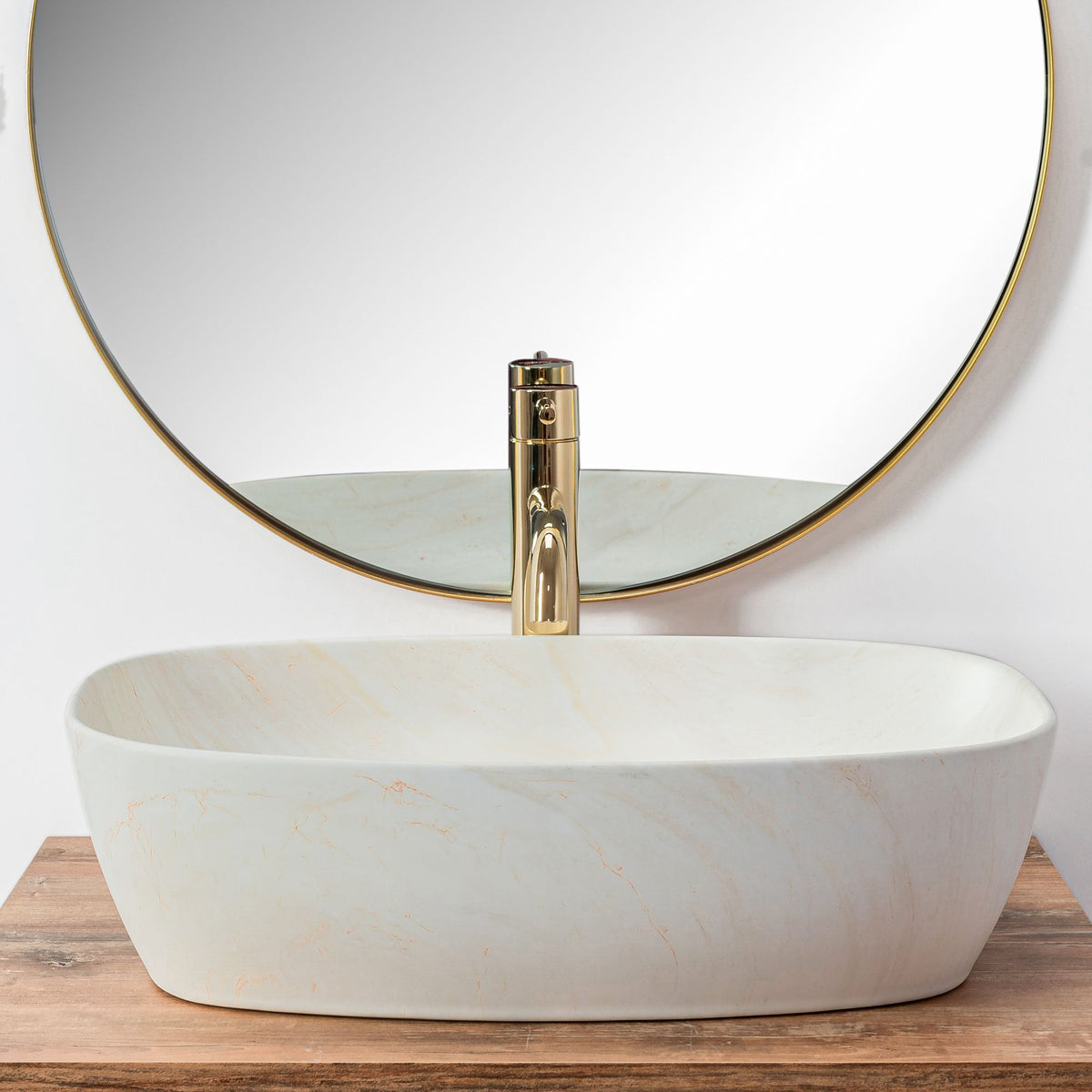Aufsatzwaschbecken Freja Ivory 51x39,5cm