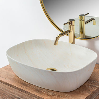Aufsatzwaschbecken Freja Ivory 51x39,5cm