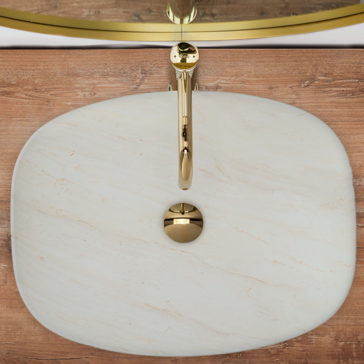 Aufsatzwaschbecken Freja Ivory 51x39,5cm
