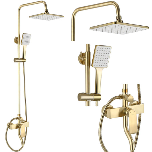 Dusche Hasse Gold Matt (mit Thermostat)