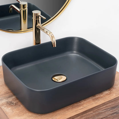 Aufsatzwaschbecken Kaya Blue Navy 46x36cm