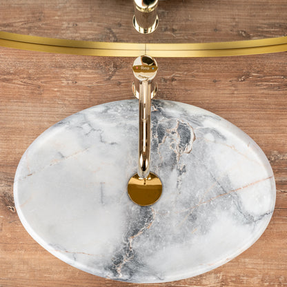 Aufsatzwaschbecken Linda Granit Matt 48,5x34cm