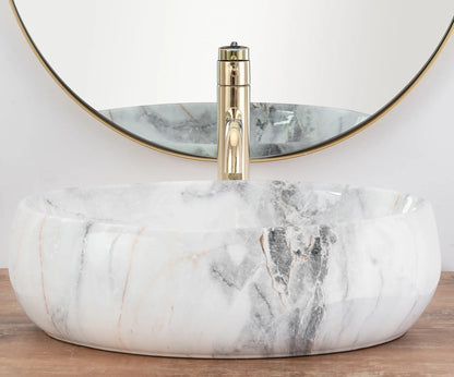 Aufsatzwaschbecken Linda Granit Poliert 48,5x34cm