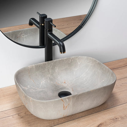 Aufsatzwaschbecken Livia Beige 46,5x33,5cm