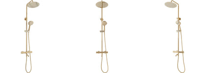 Dusche mit Wannenauslauf Lungo Gold (mit Thermostat)