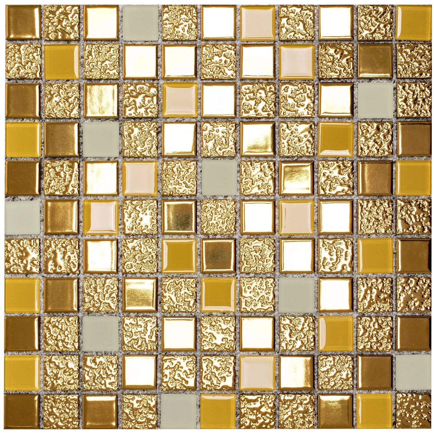 Mosaikfliesen Gold 30x30cm (2 Stück)