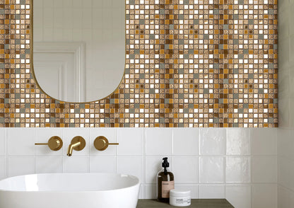 Mosaikfliesen Gold 30x30cm (2 Stück)