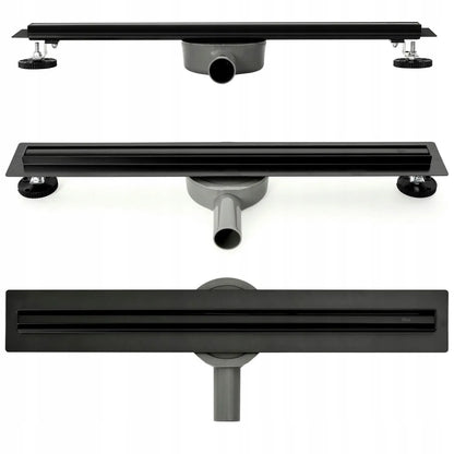 Duschrinne Neo Slim Black 50-100cm