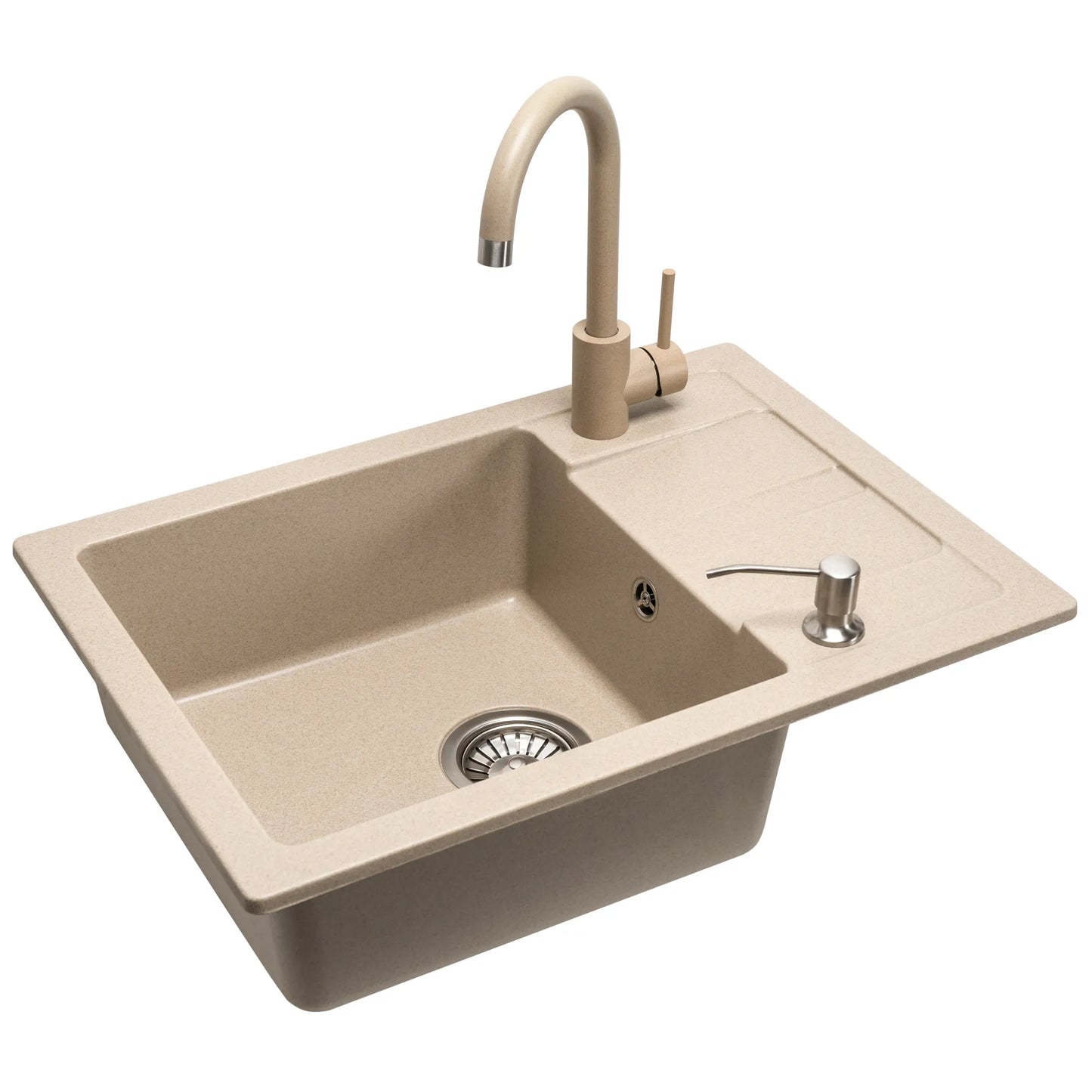 Spülbecken Granit Nils Beige 5in1