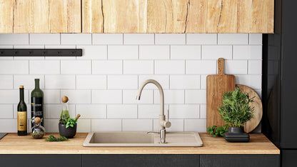 Spülbecken Granit Nils Beige 5in1