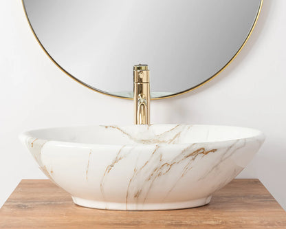 15% Rabatt! Aufsatzwaschbecken Pamela Shiny Aiax 53x33cm