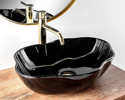 Aufsatzwaschbecken Pearl Black 51,5x37,5cm