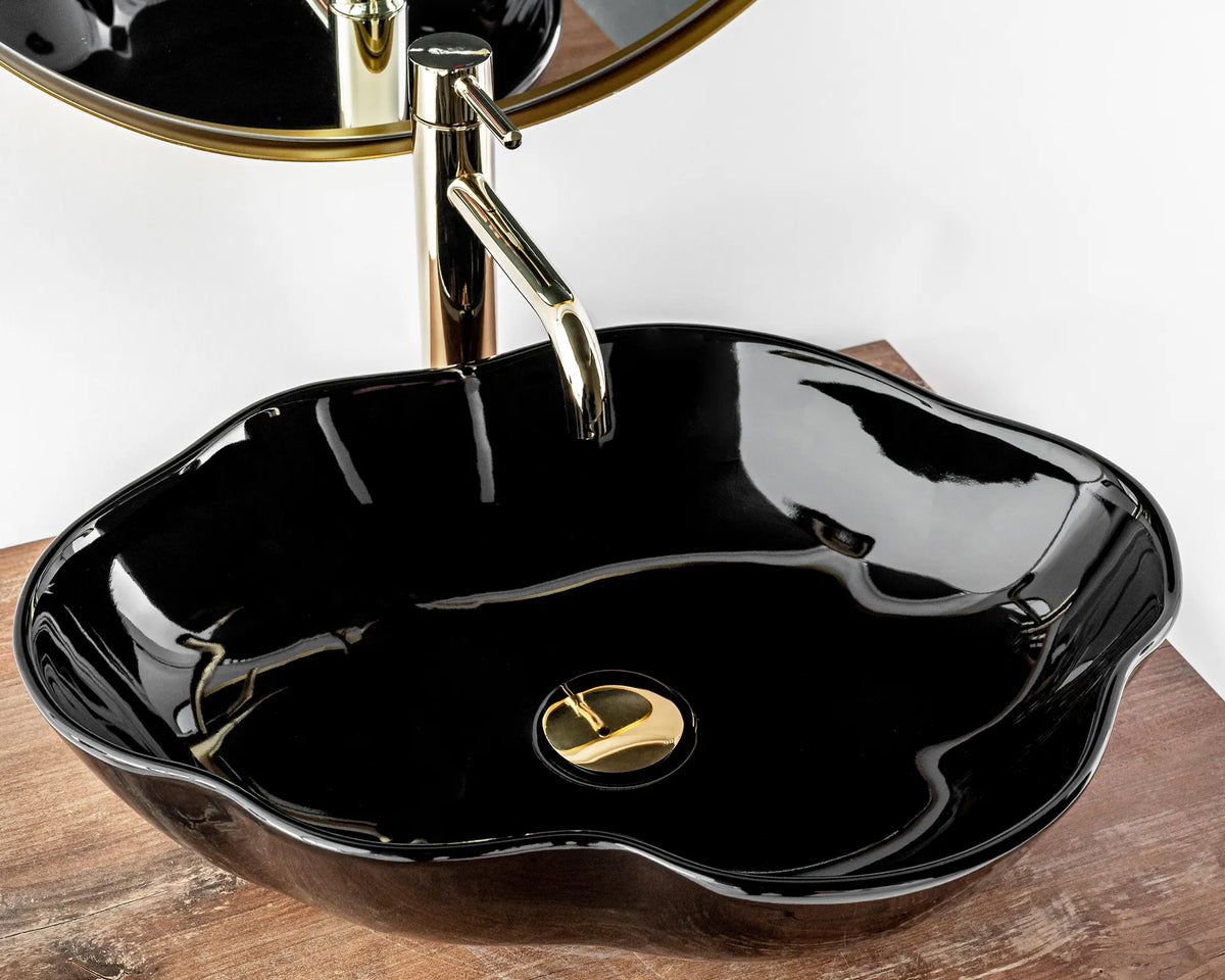 Aufsatzwaschbecken Pearl Black 51,5x37,5cm