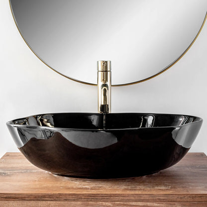 Aufsatzwaschbecken Pearl Black 51,5x37,5cm