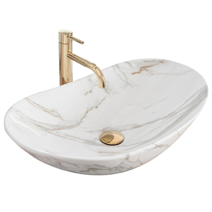 Aufsatzwaschbecken Royal Marmor Poliert 60,5x36cm