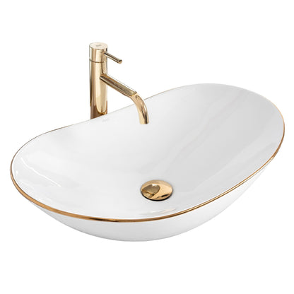 Aufsatzwaschbecken Royal Goldrand 62,5x36cm