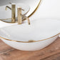 Aufsatzwaschbecken Royal Goldrand 62,5x36cm